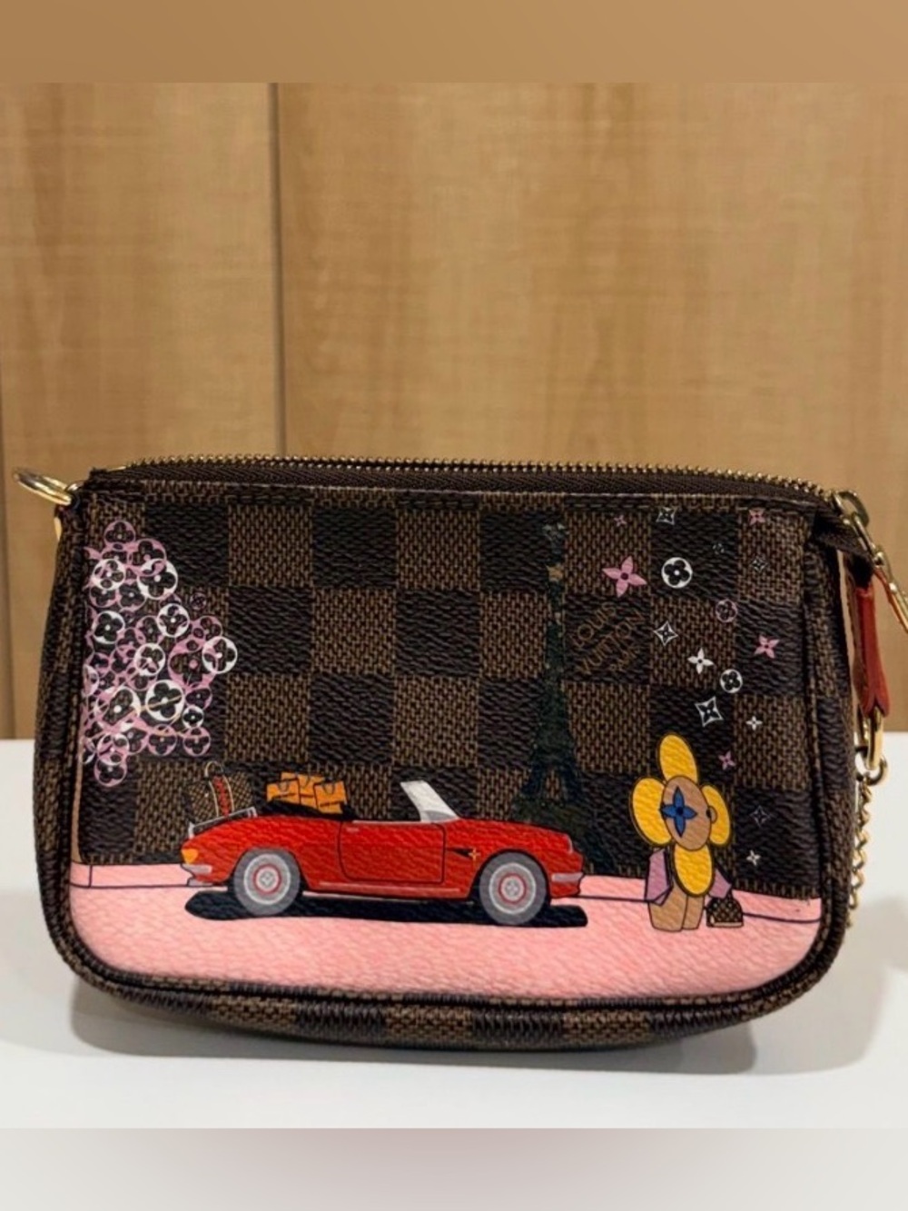 Louis Vuitton Limited Edition 2019 Christmas Animation Mini Pochette Accessoires